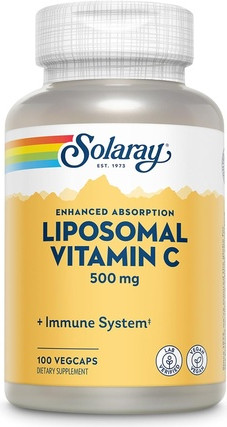 Solaray Liposomal Vitamin C 500mg Enhanced Absorption