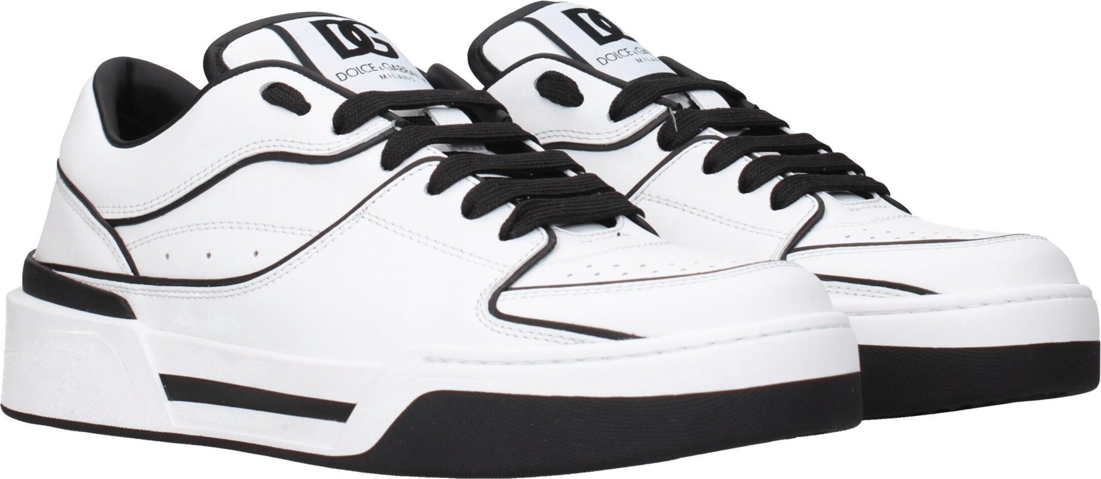 White Leather Sneakers Dolce & Gabbana