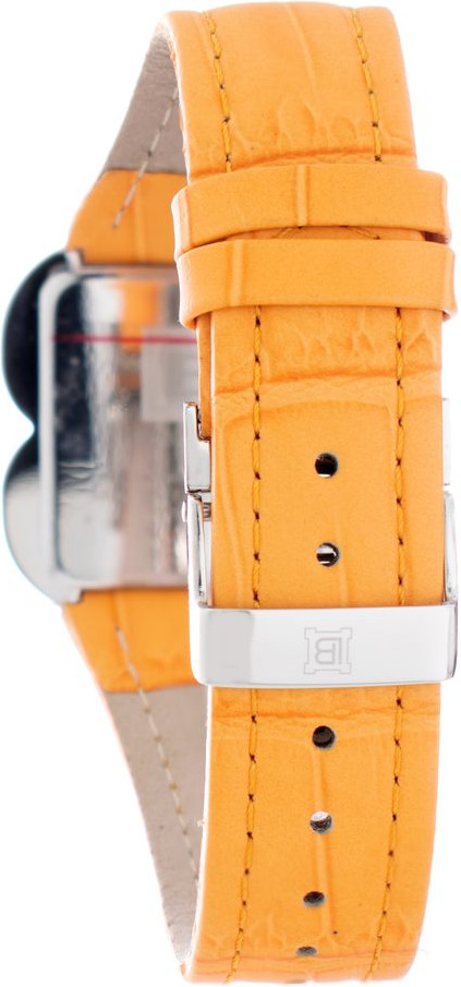 Laura Biagiotti Orange Leather Dress Watch