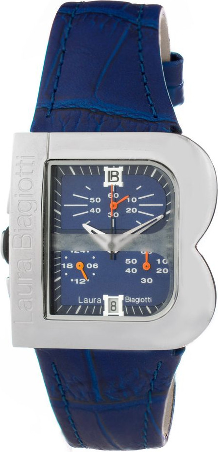 Laura Biagiotti Purple Leather Dress Watch