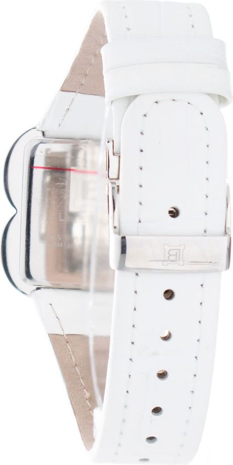 White Leather Dress Watch Laura Biagiotti