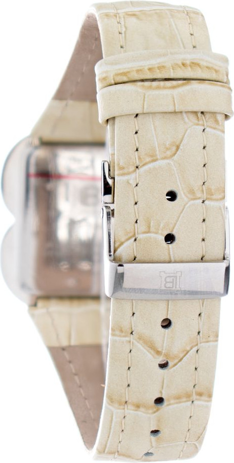 Laura Biagiotti Beige Leather Dress Watch