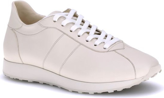 The Row Cream Calf Leather Bos Taurus Low Top Sneakers