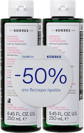 Korres Tonic Shampoo gegen Haarausfall bei Frauen