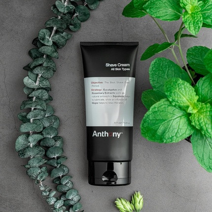 Shaving Cream Shaving Cream for Men's Sensitive Skin with Squalane, Eucalyptus, and Spearmint