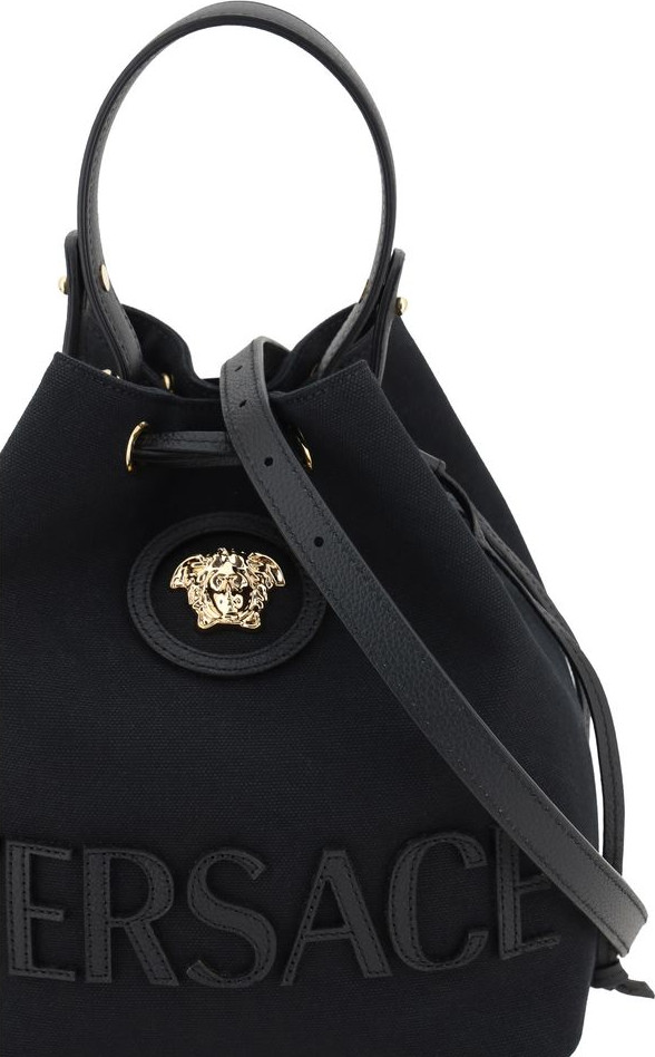 Qora matodan tikilgan sumka Versace