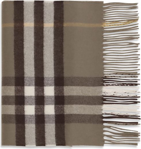 Jigarrang Kashmir Sharf Burberry