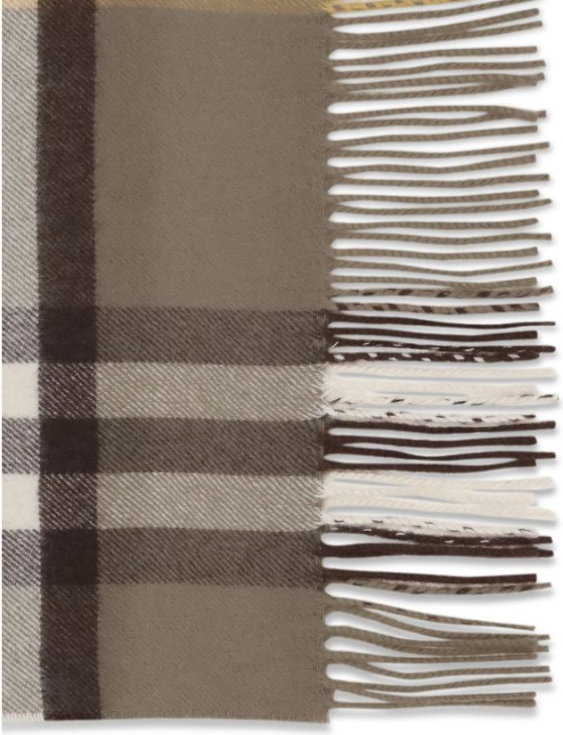 Jigarrang Kashmir Sharf Burberry