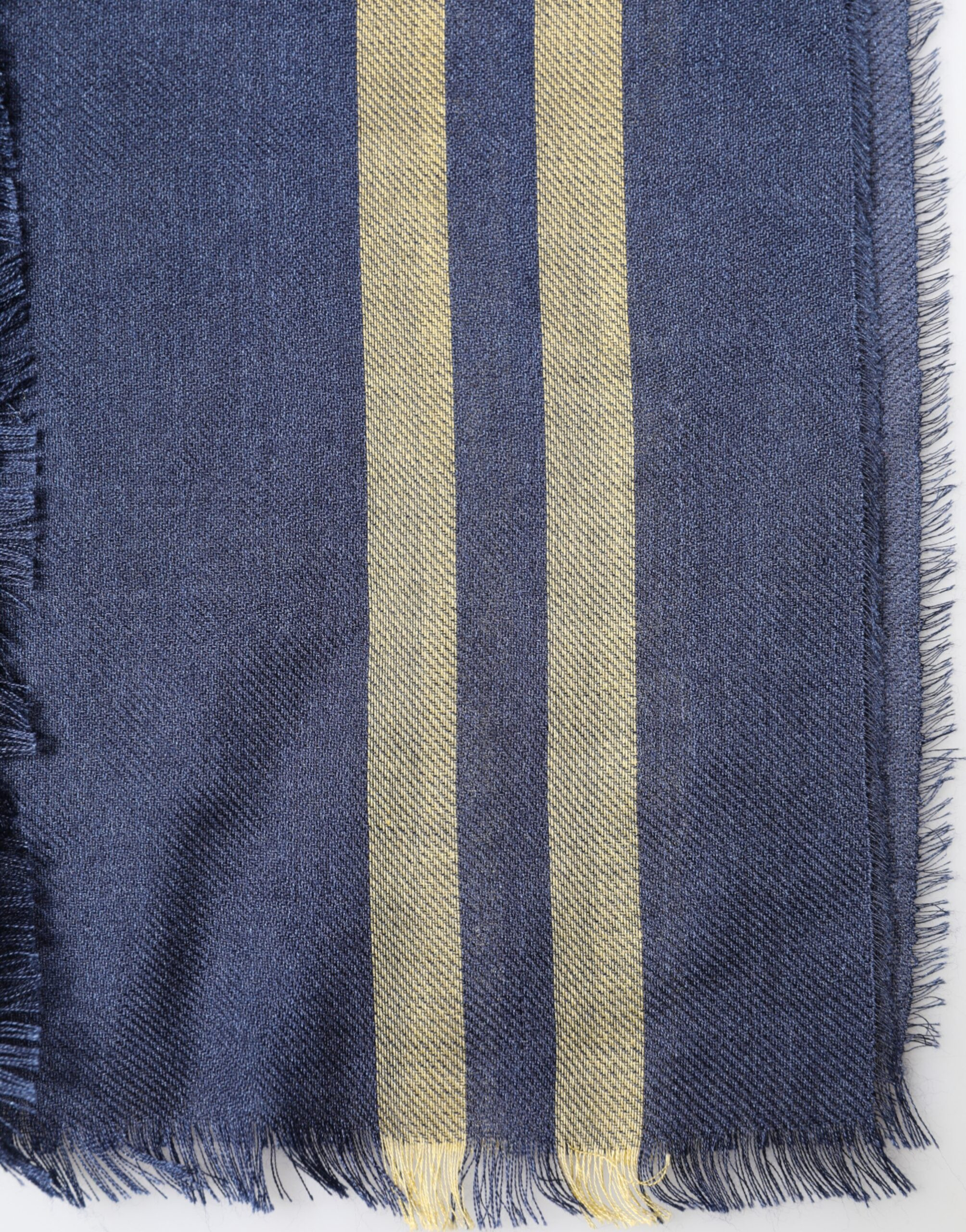 Blauer Kaschmir-Schal mit Fransen von Dolce & Gabbana