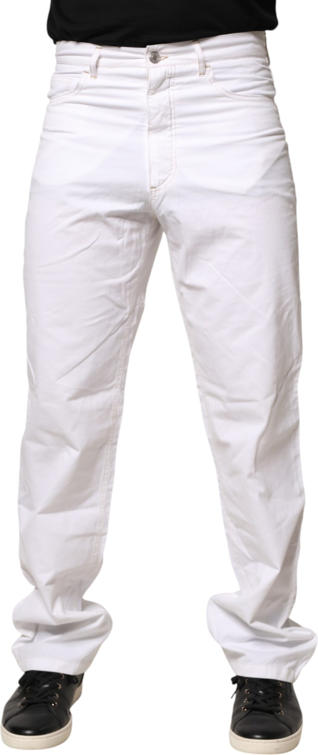 Jeans Fred Perry White Cotton