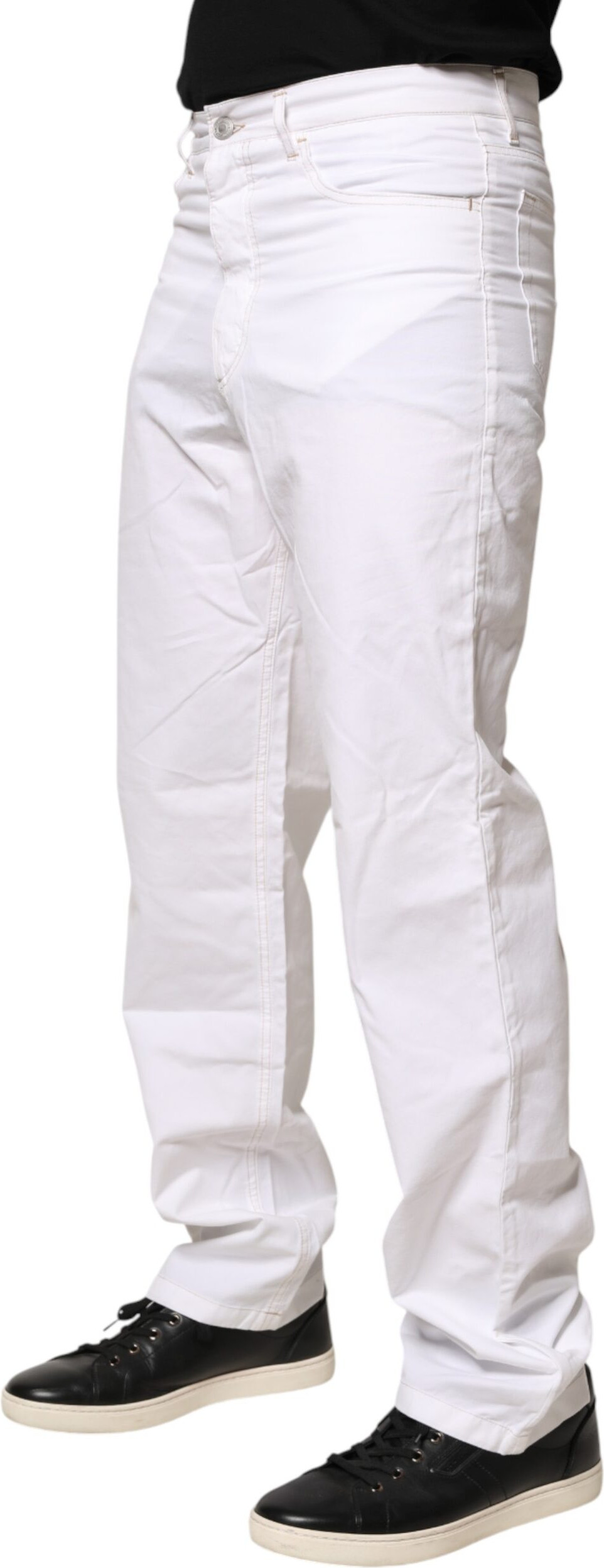 Jeans Fred Perry White Cotton