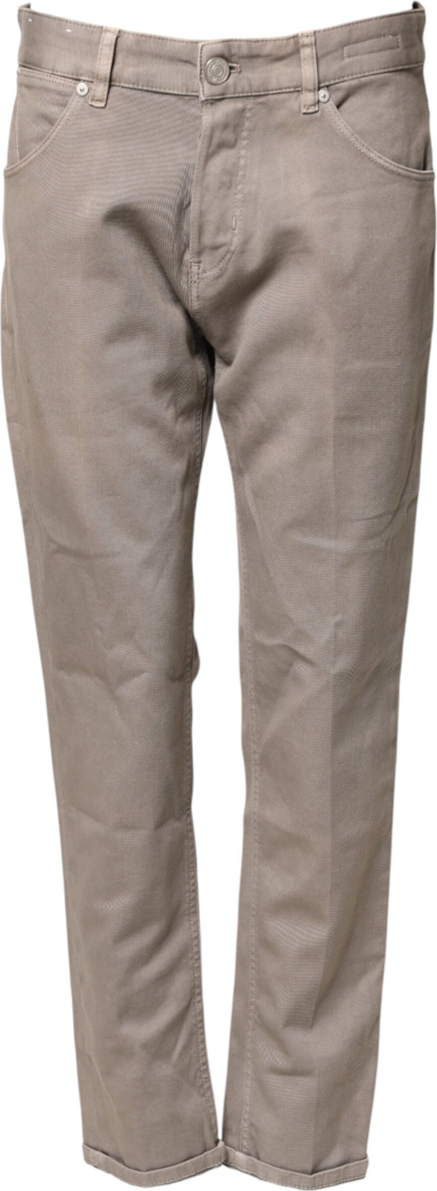 Braune Bull Denim Straight Jeans PT Torino