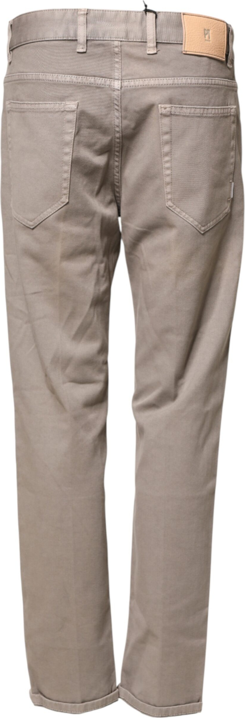 Braune Bull Denim Straight Jeans PT Torino