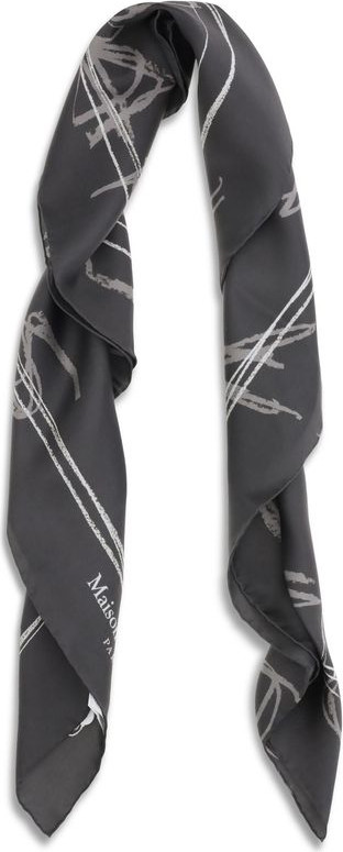 Gray Silk Scarf Maison Margiela