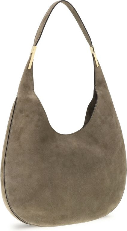 Beige Calf Leather Bos Taurus Shoulder Bag
