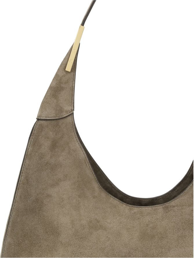 Beige Calf Leather Bos Taurus Shoulder Bag