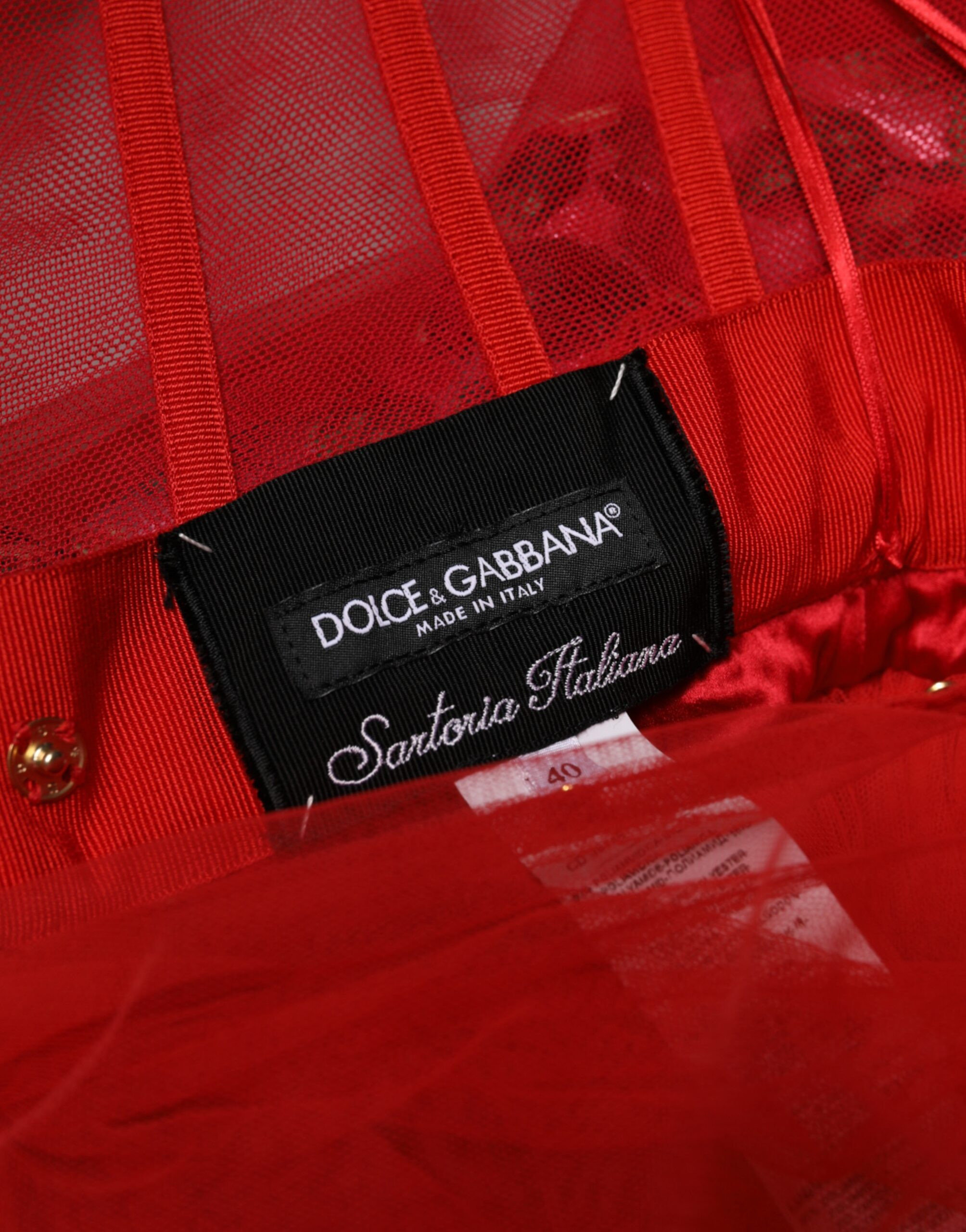 Dolce & Gabbana Off Shoulder A-line Gown Dress