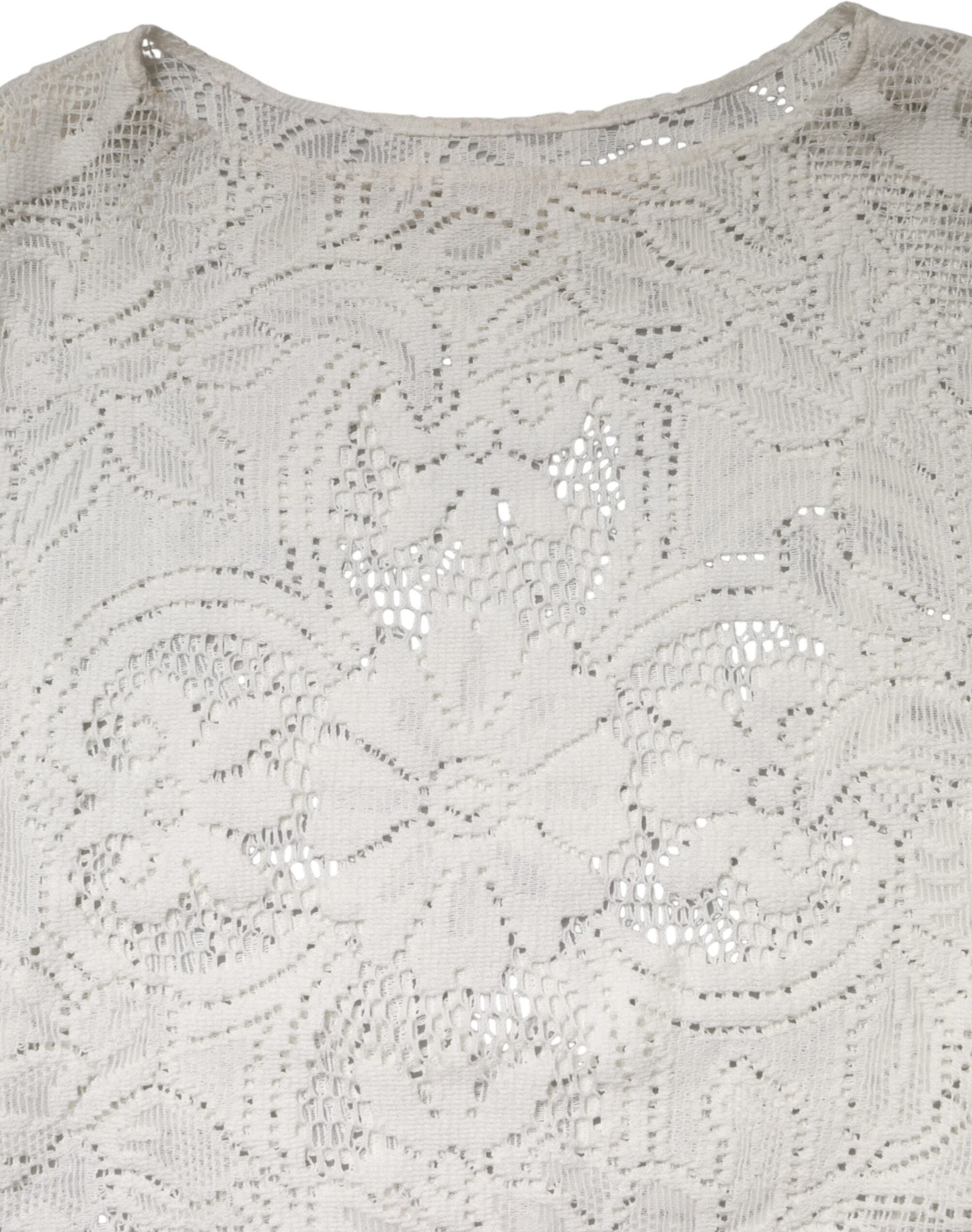 Blouse Dolce & Gabbana White Embroidery Lace Cotton