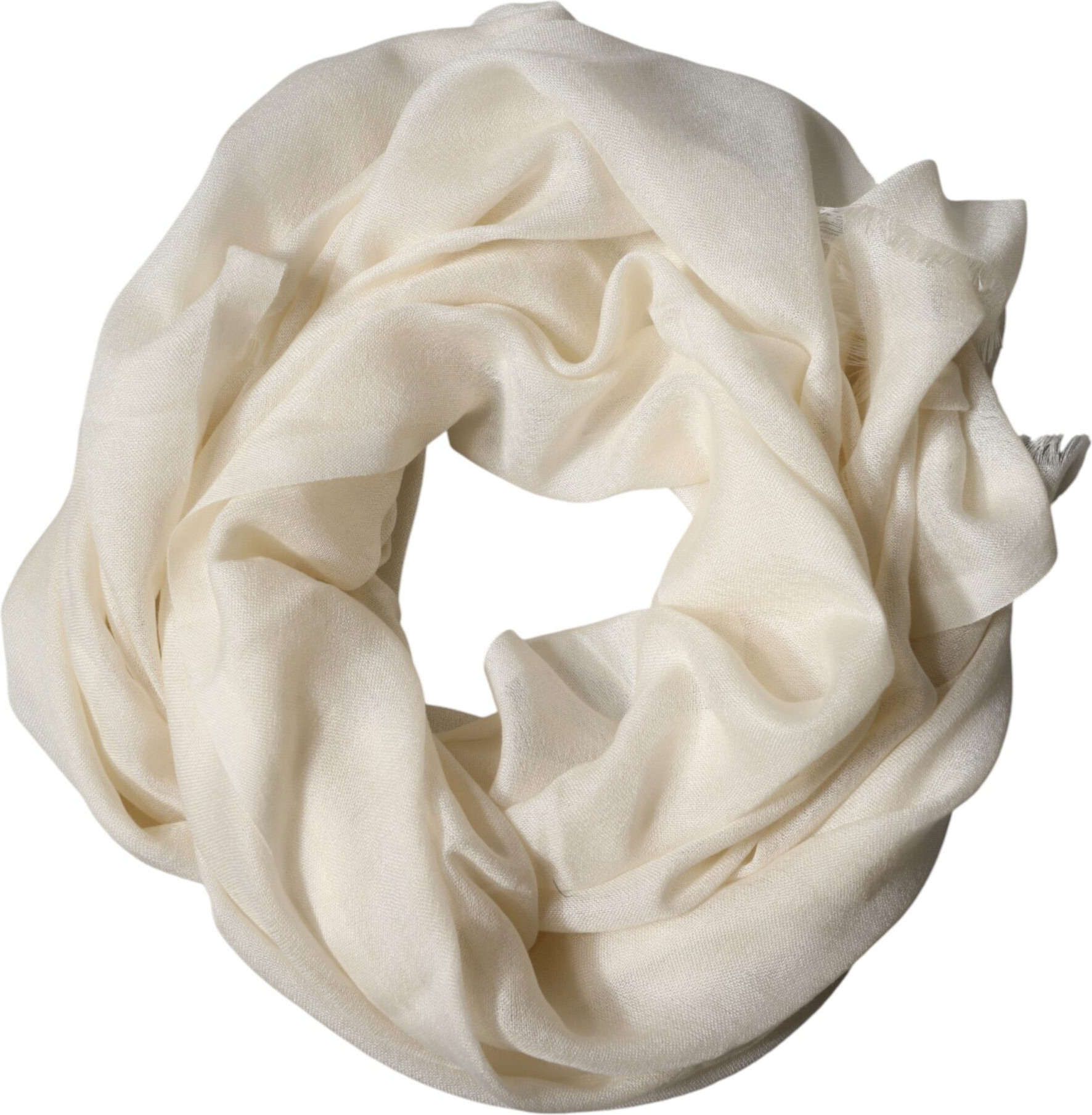 Scarf White Cashmere Knit Neck Wrap Shawl Dolce & Gabbana Lace Stole
