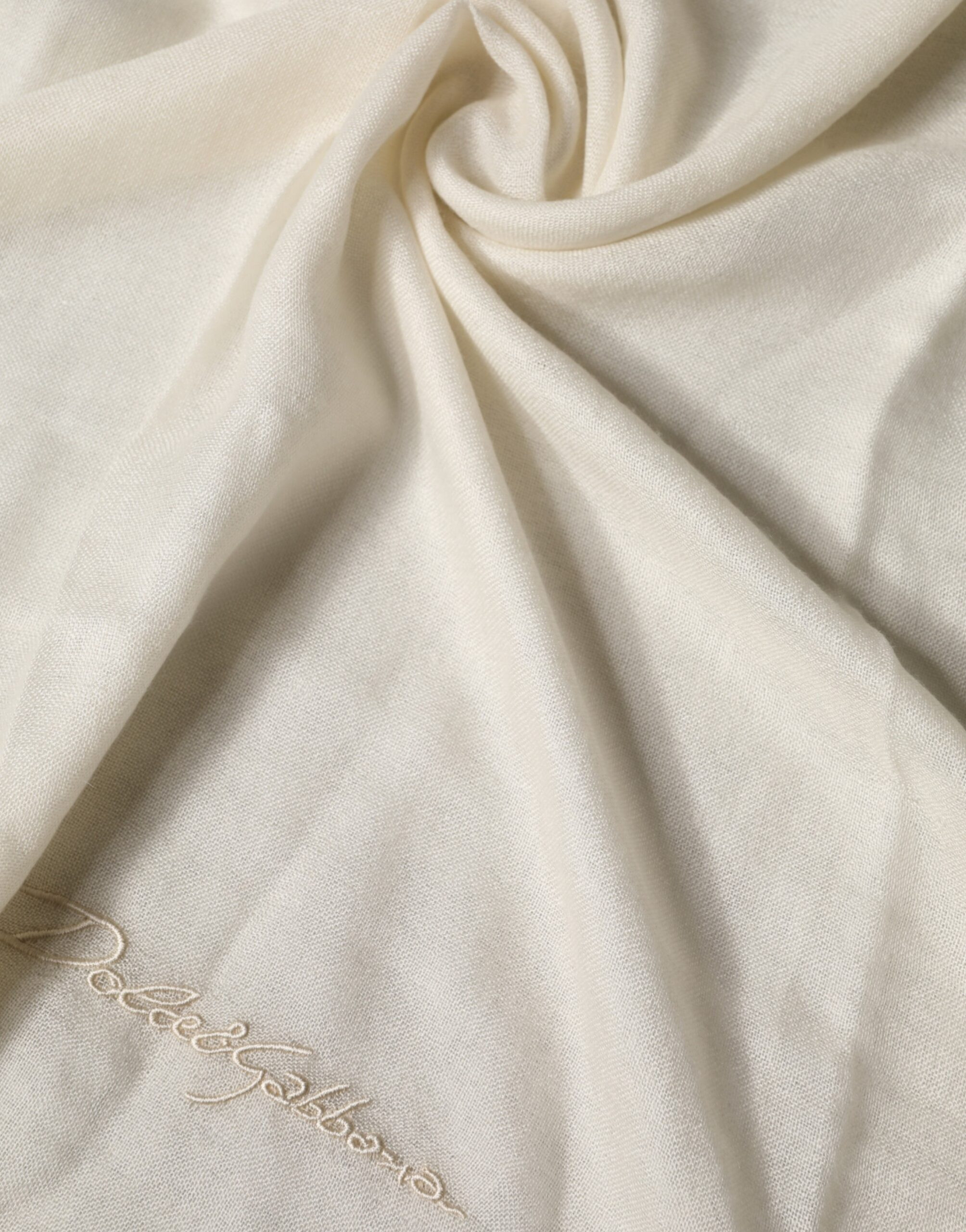 Scarf White Cashmere Knit Neck Wrap Shawl Dolce & Gabbana Lace Stole