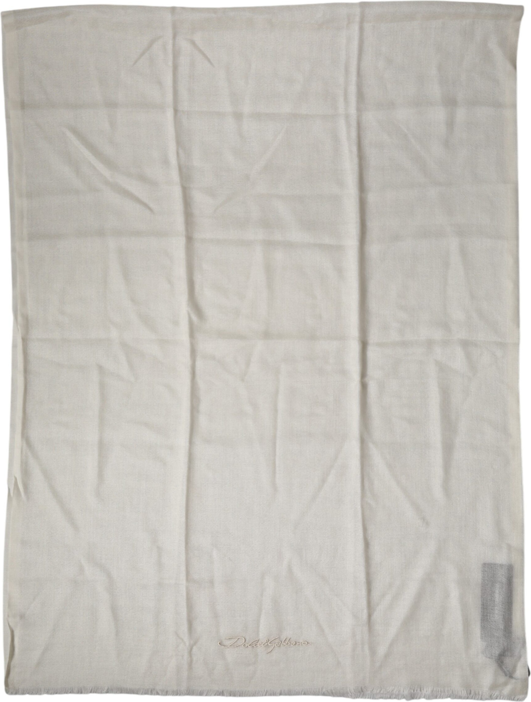 Scarf White Cashmere Knit Neck Wrap Shawl Dolce & Gabbana Lace Stole
