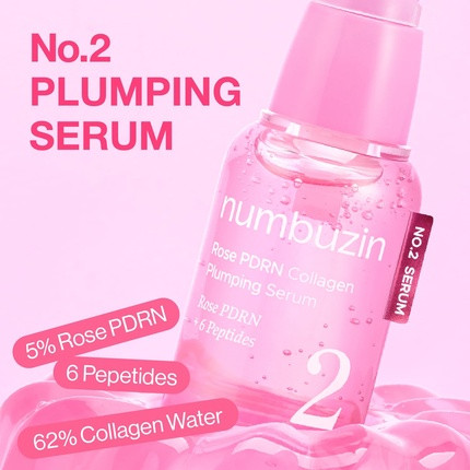 Serum Numbuzin No.2 Rose PDRN Collagen Plumping Serum