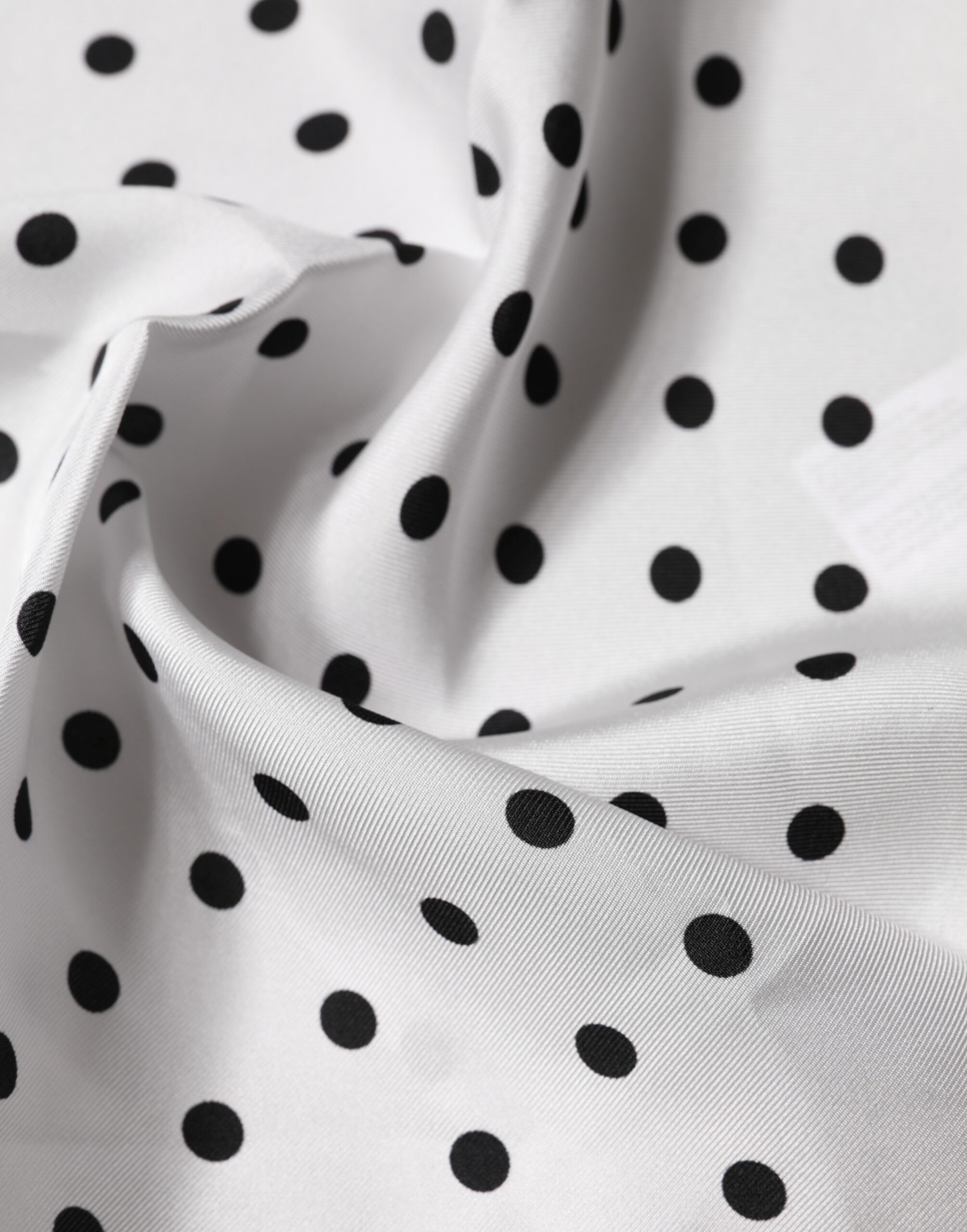 Handkerchief Pocket Dolce & Gabbana White Polka Dot Square Handkerchief Scarf