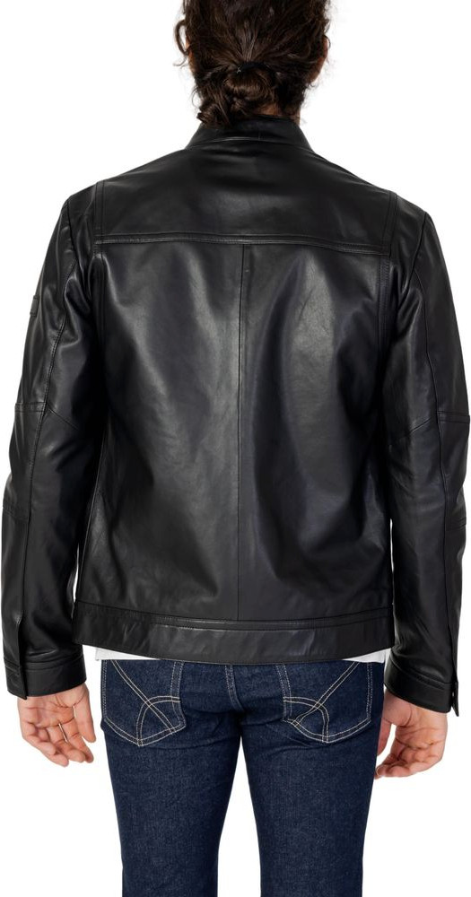 Peuterey Black Leather Jacket