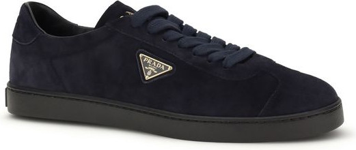 Кроссовки Prada Bos Taurus из синей телячьей кожи