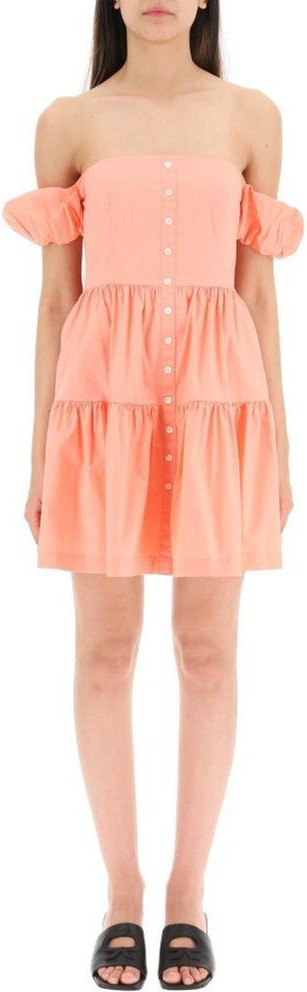 Staud Elio Cotton Mini Dress
