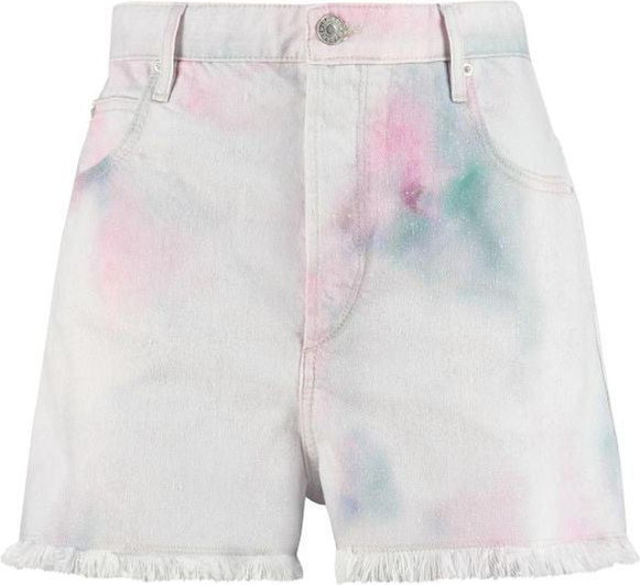 Multicolor Denim Shorts