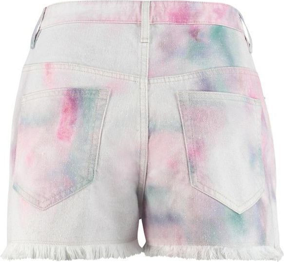 Mehrfarbige Jeans-Shorts