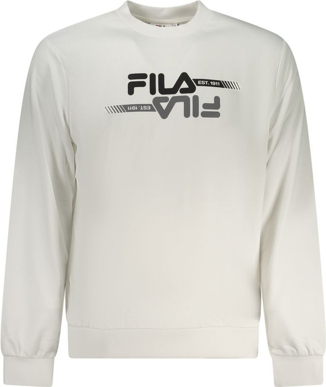 White Polyester Men's Sweatshirt