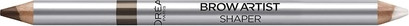 L'Oréal's Paris Super Liner Brow Artist Automatic Eyebrow Pencil with Brush and Fixing Wax