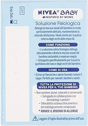 Nivea The Natural Saline Solution For Babies Cleanses Nose And Eyes