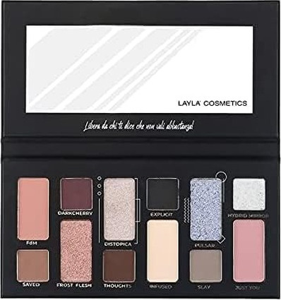 Eyeshadow Palette Layla Cosmetics Freevola Palette 12 Eyeshadows