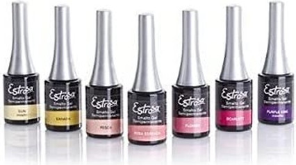 Nail Varnish Gel Estrosa Pink Bon Bon Metallic
