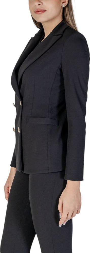 Black Polyester Blazer