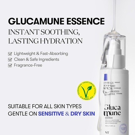 Vt Cosmetics Glucamune Essence Hydrating Vegan Serum