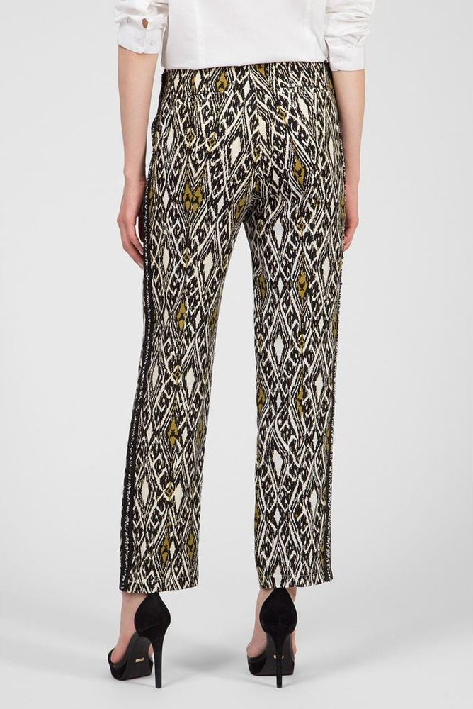 Patrizia Pepe Multicolor Flax Casual Pants