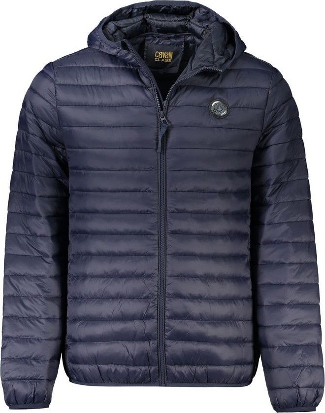 Blaue Polyamid-Shell-Jacke cavalli CLASS