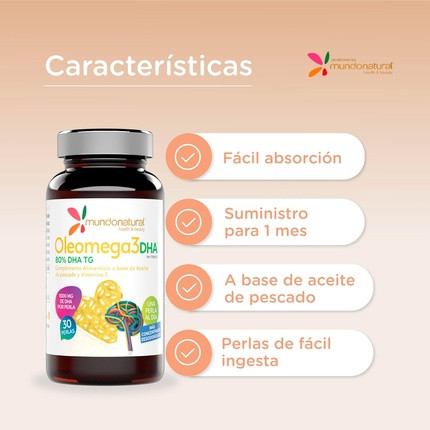 Kapseln Mundo Natural Natural World Oleomega 3 Ziegen Omega 3