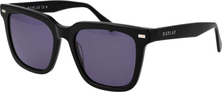 Replay Black Plastic Sunglasses