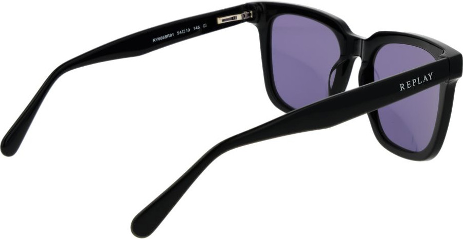 Replay Black Plastic Sunglasses
