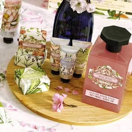 Geschenkset Somerset Body Care Rose Petals Duschgel Handcreme und Körperlotion
