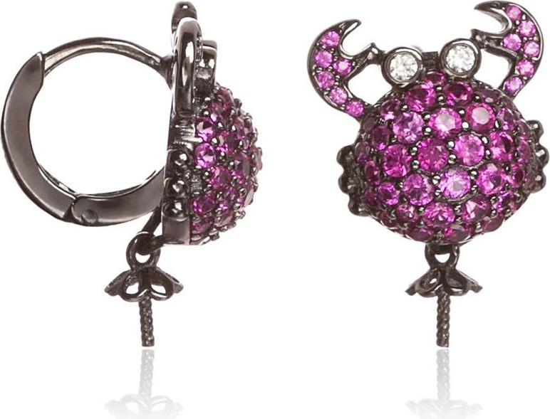 Bicolor Silver Earrings Lancaster