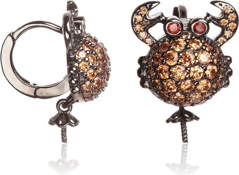 Bicolor Silver Earrings Lancaster