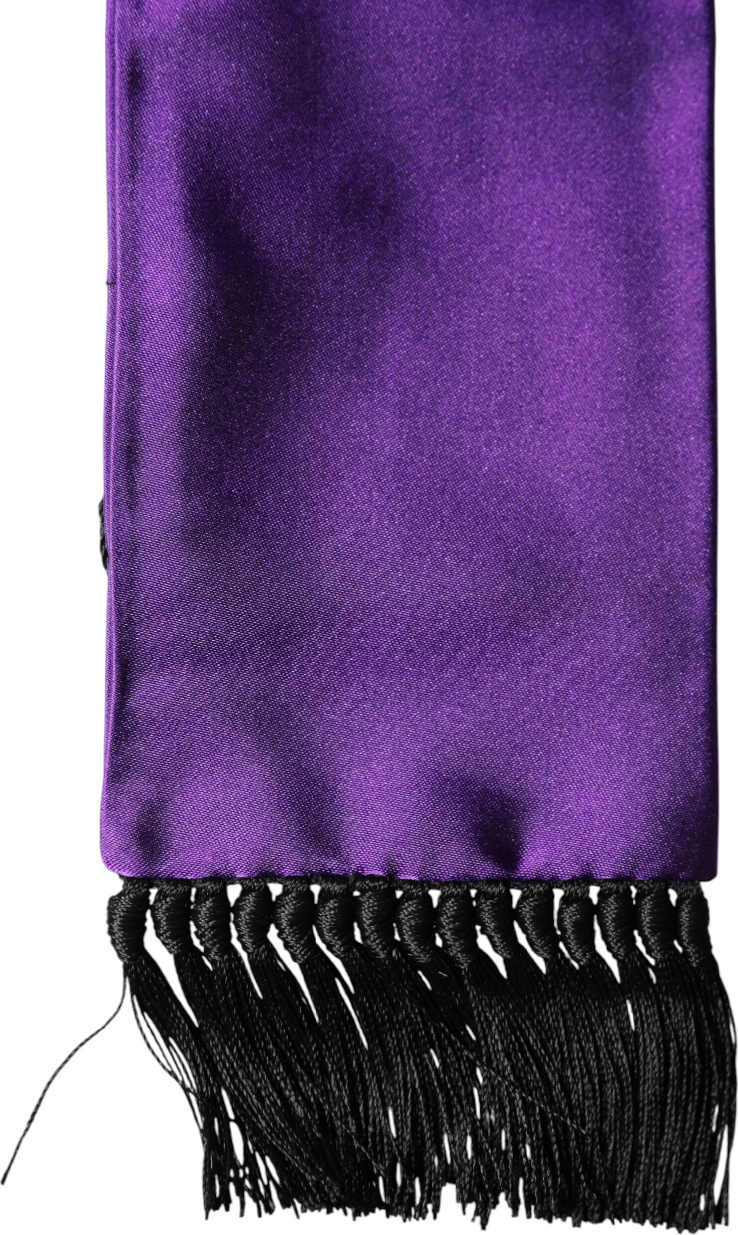 Dolce & Gabbana Violetta Seiden-Fransen-Halstuch