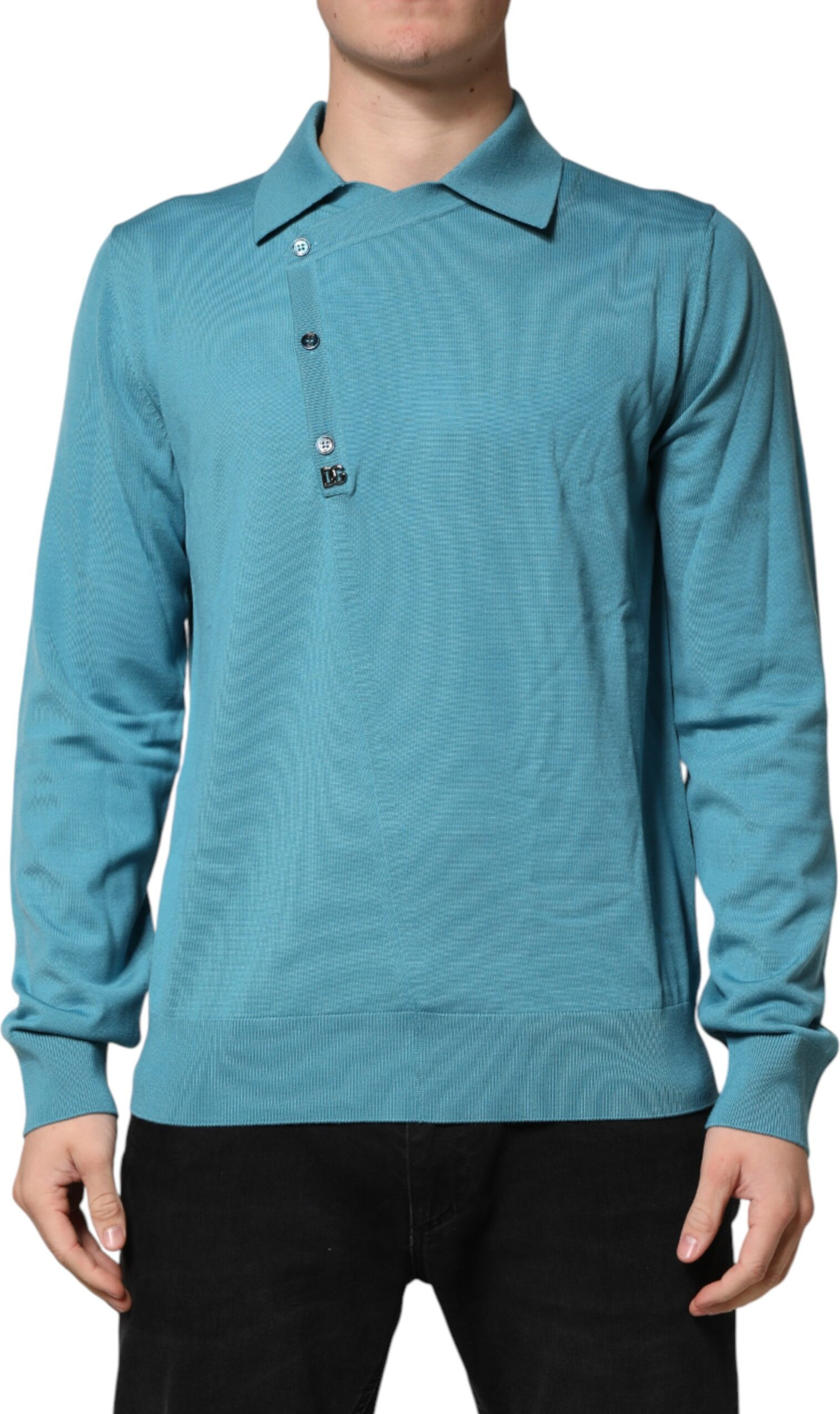 Dolce & Gabbana Long sleeve polo sweater