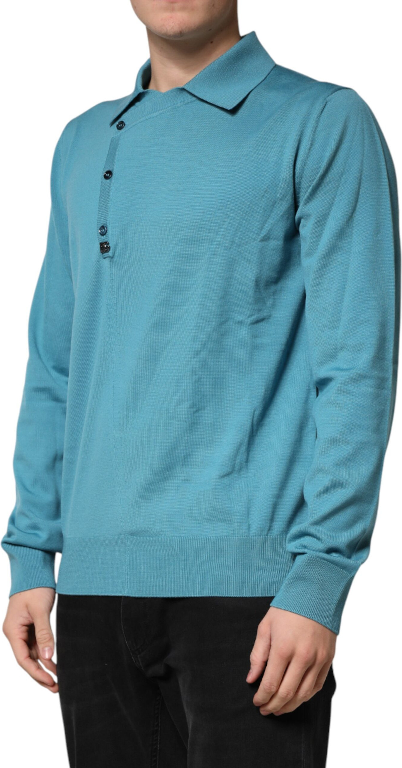 Dolce & Gabbana Long sleeve polo sweater